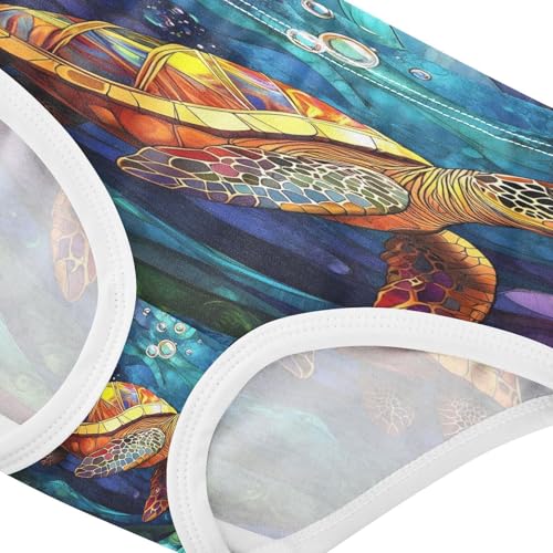 Colorful Sea Turtles Toddler Girls's Underwear 2T 202b89054