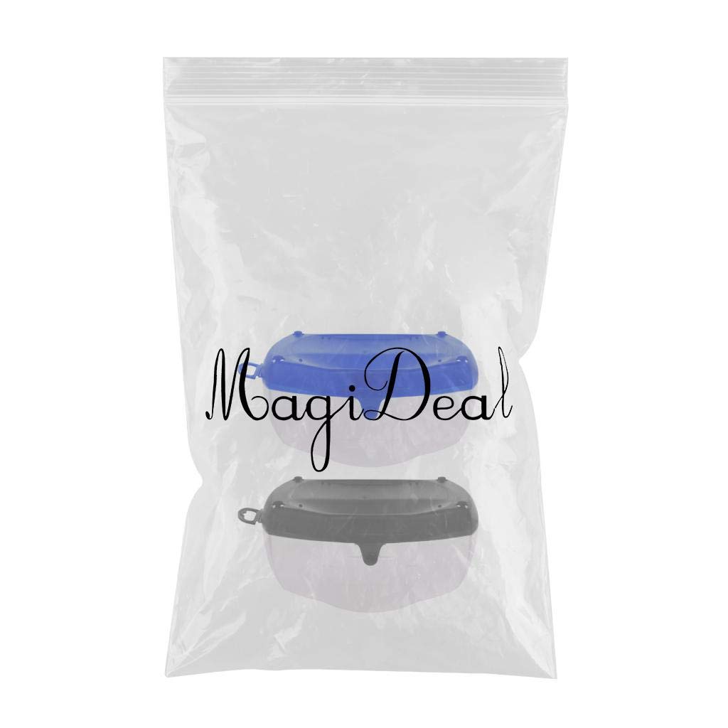 MagiDeal 2Pcs Portable Plastic Diving Mask Storage Box Snorkeling Goggles Swimming Glasses Lenses Hard Case Scuba Dive Gear Protective Container