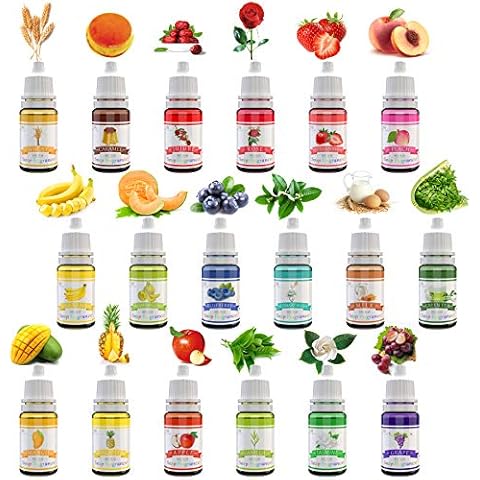 18 Seifenduftöl - Flüssig Duftöl Seifen Duft Set zur Badekugeln, Seifenherstellung, Schleim - Konzentrierte Badebomben Düfte für Kosmetik, Kunst und Handarbeit - 10ml pro Stück Cover