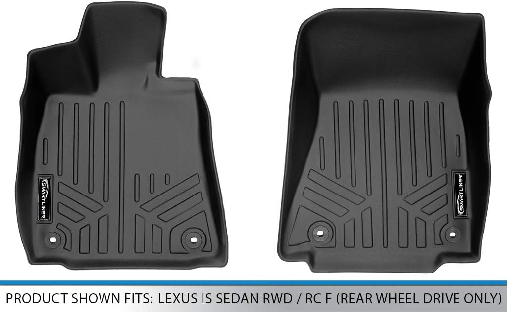 SMARTLINER Floor Mats 1st Row Liner Set for 2014-2025 Lexus is - Image 4