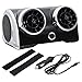 GMtes Fan sin Cuchillas del Coche portátil, refrigerador de Escritorio de Poco Ruido del acondicionador del Ventilador de la refrigeración por Aire para la Fan del Barco del camión del vehículo,12v