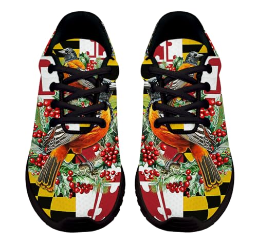 Maryland Baltimore Oriole Bird Shoes for Women Men Trail Running Casual Fashion Sneakers Slip-on Tennis Shoes2