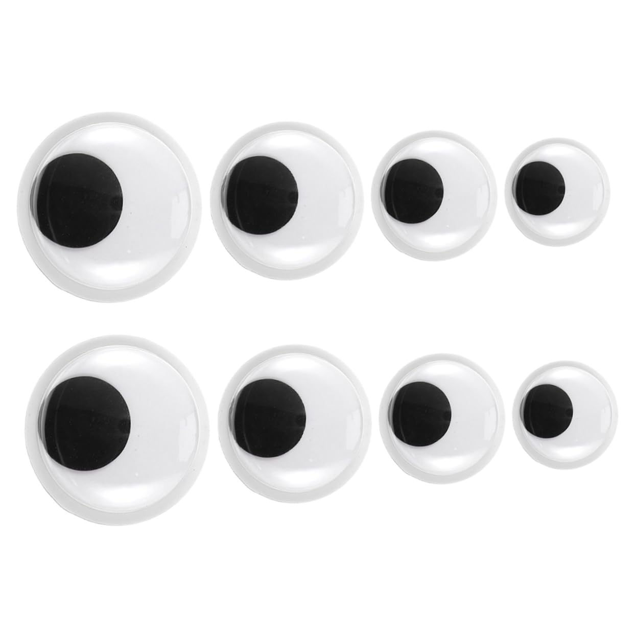 IWOWHERO DIY Supplies 8pcs Creative Wiggle Eyes Eye Toys for Craft Projects and Decor