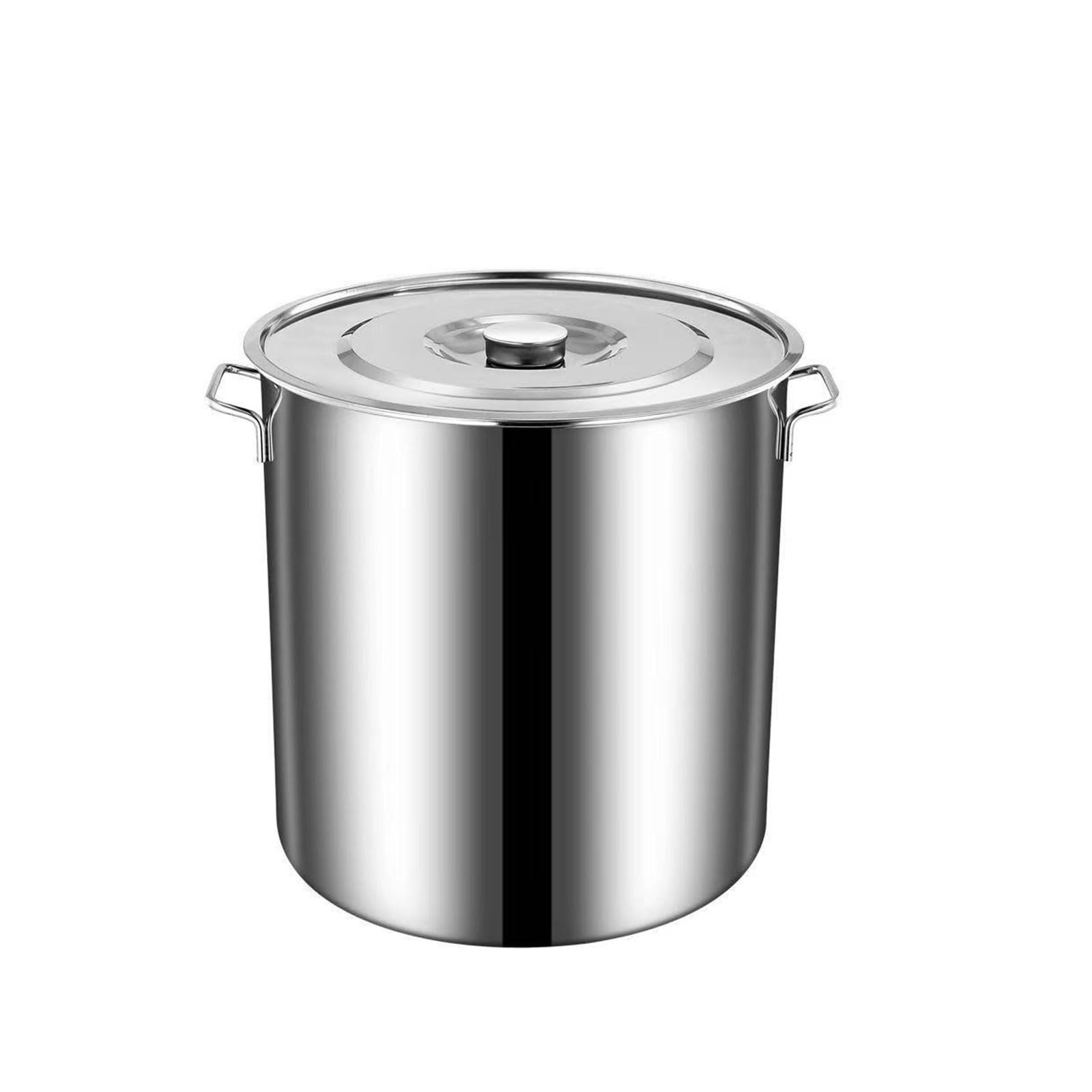 MYUYEE Stock Pot - 35Cm Stainless Steel Cooking Pot With Lid For Soups And Stews, Durable And Versatile Kitchen Essential (35Cm*35Cm)