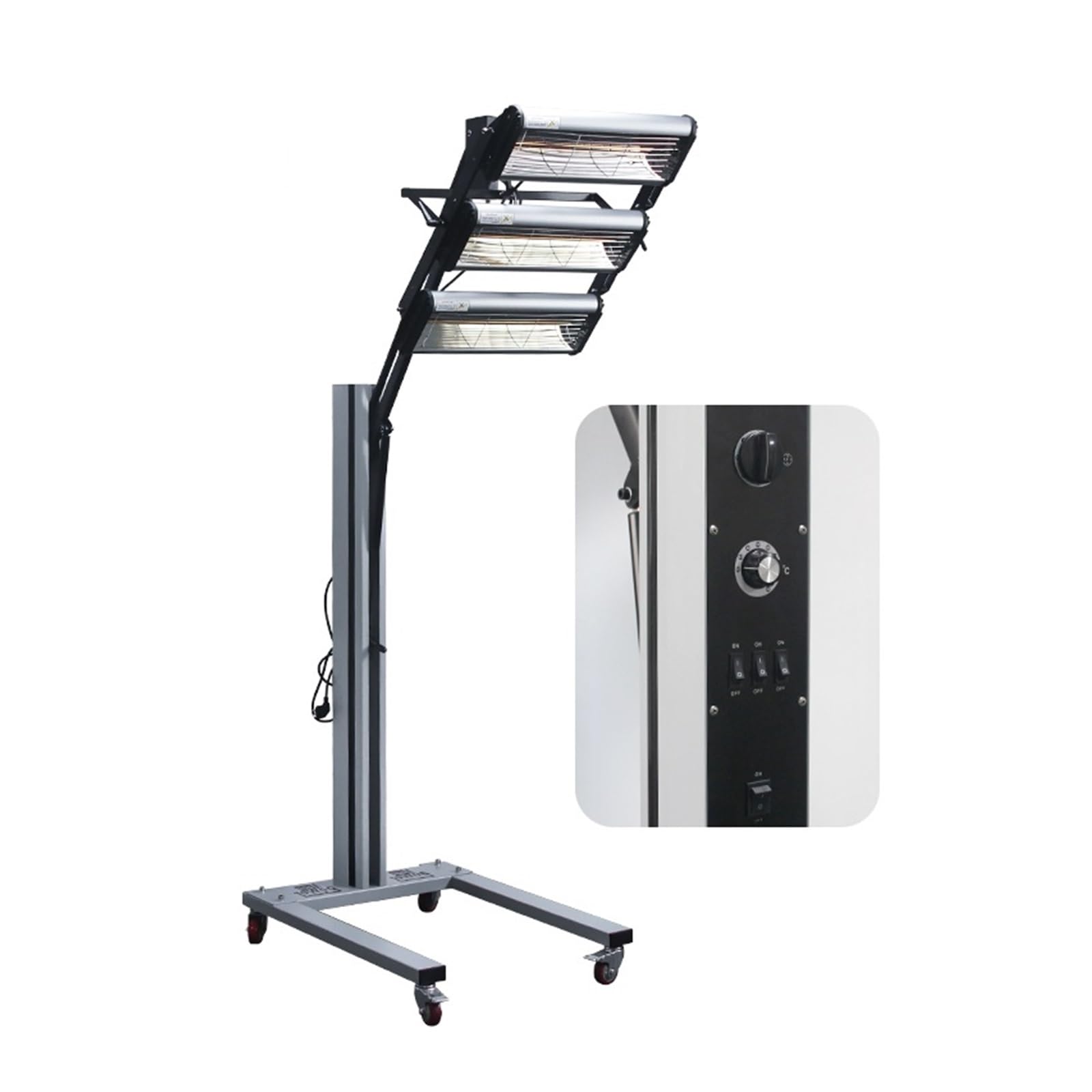 Lampa Utwardzająca, Kontroler Cyfrowy 3000W Lampa Do Utwardzania Lakieru Samochodowego Pieczenia Przenośna Grzewcza Na Podczerwień