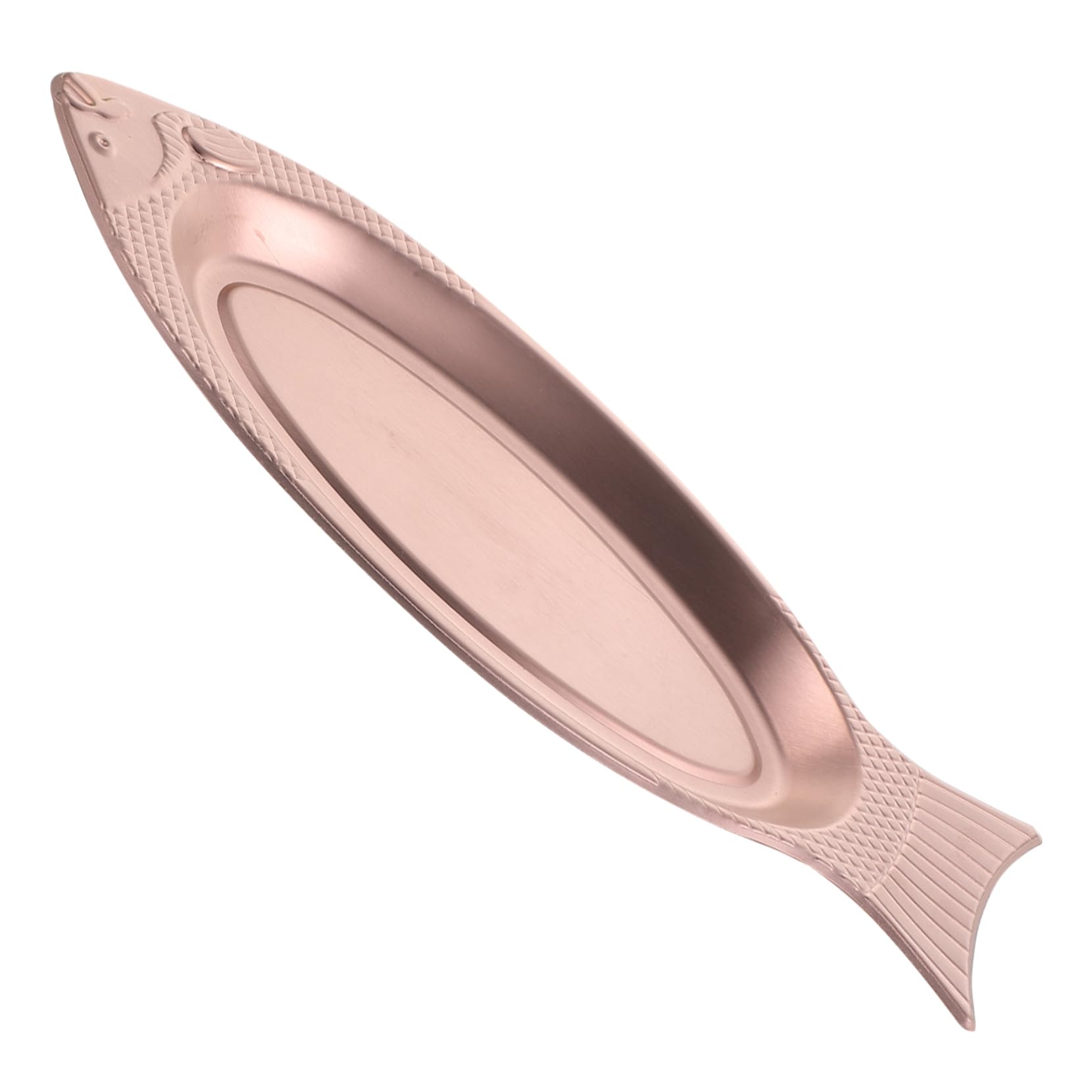 PRETYZOOM Decorative Fish Shaped Plate Steamed Fish Serving Dish Kitchen Gadget for Home Restaurant and Hotel Use Unique Design with Smooth Surface
