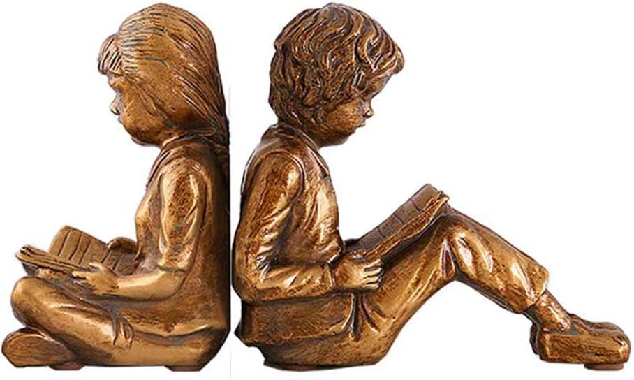Sujetalibros para regalar a amantes de la lectura un par de figuras fin de libro doradas