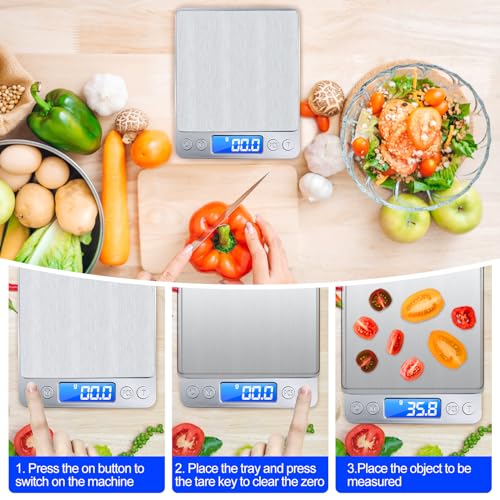 JOPHEK Digital Pocket Scales, 3000g/0.1g Kitchen