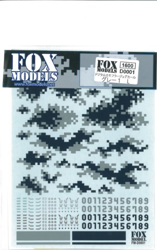 Motif camouflage numérique FM-D0001 gris L pour décorer vos modèles