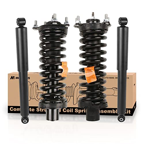 MOSTPLUS 4 Set Rear and Front Quick Complete Struts Shocks Absorbers 37203 171577L 171577R Compatible for 2007-2011 Dodge Nitro 2002-2012 Jeep Liberty