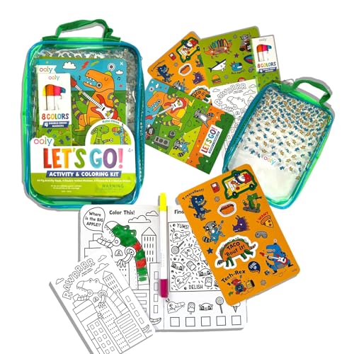 Ooly Lets Go Activity & Coloring Kit Robo Dinosaurs