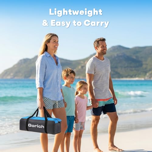 Gorich Beach Tent Sun Shelter with Canopy, Easy Setup UPF50+ UV Protection Sun Shade for 3-4/5-6/7-8 Person, Lightweight & Compact Beach Umbrella for Family Travel by Gorich - Used condition - Image 7