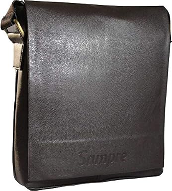 SPHINX Artificial Leather Cross-body big Sling Bag for men/boys - Dark Brown (L x B x H: 30 x 25 x 7 cm)
