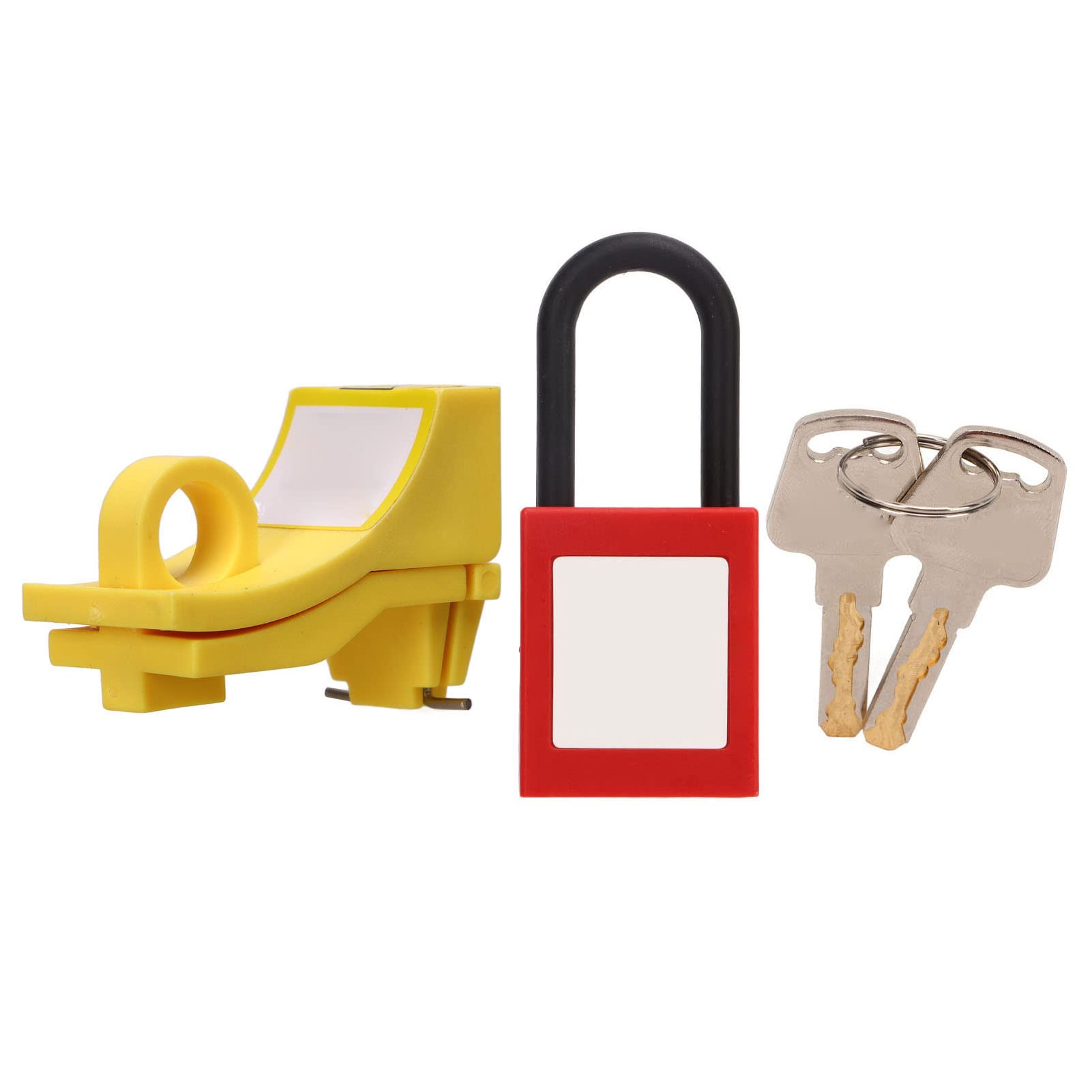 Circuit Breaker Lock, Reinforced Nylon Pin Fastening Type Miniature Circuit Breaker Lock Included Parts for Circuit Breakers With Safety Lockout Labeling-image-15