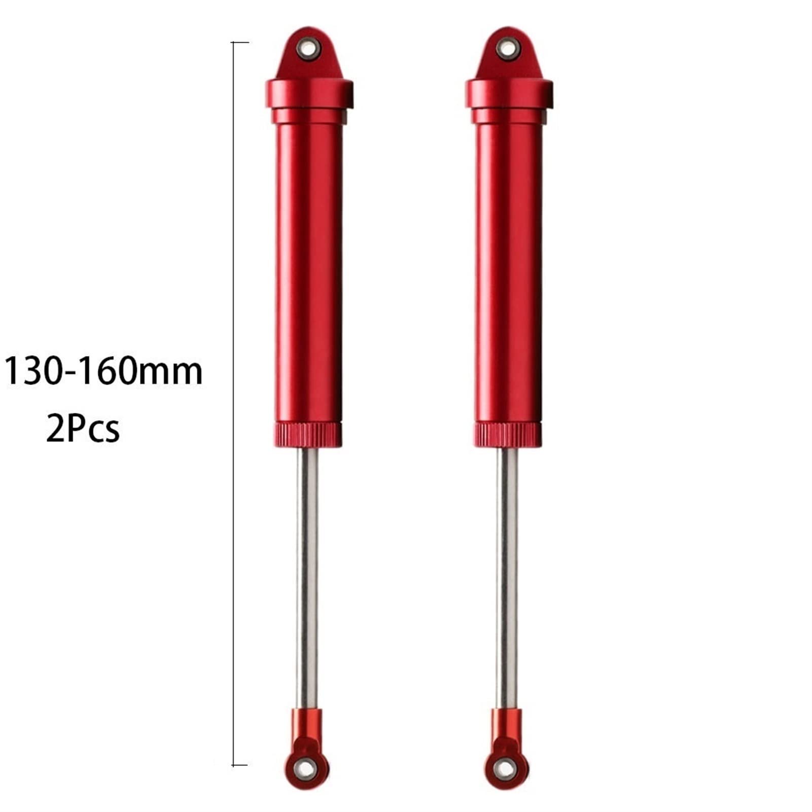 2 pc front 135mm z tyłu 16 0mm. Amortyzator bez sprężyny Rc. Część samochodowa Traxxas 1/7 Udr. Unlimited Desert Racer 8450 8460 (Color : Front Orange 2Pcs)