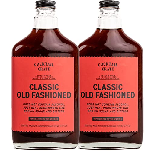 Comparison: Best Old Fashioned Mixer 9 Cocktail Crate Old Fashioned Drink Mixer | Makes 34 Cocktails | Award-Winning Mixer for Classic Old Fashioned | Premium Syrup Handcrafted with Aromatic Bitters & Demerara Sugar | 12.7oz, 2 pack