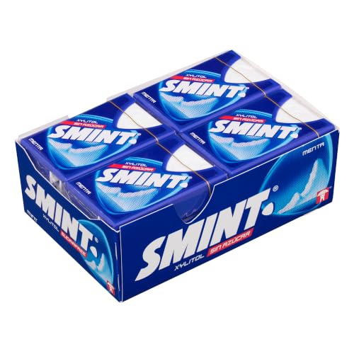 SMINT Tabs Sabor Menta, Caramelos Comprimidos Sin Azúcar, Pack 12 uds