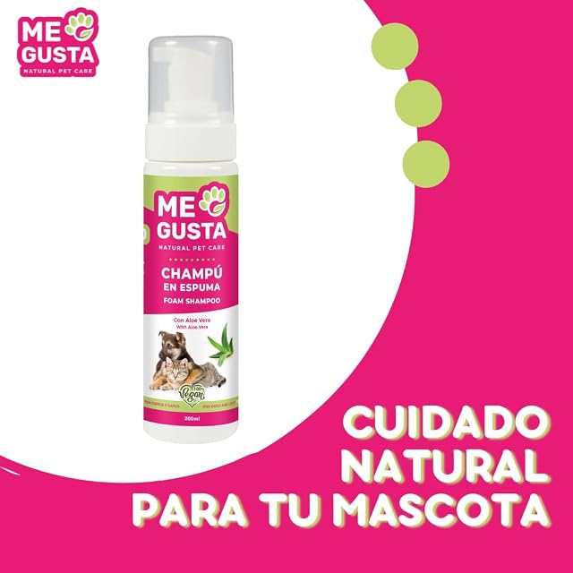 Foto 5 de 5 de Me Gusta Champú Bio Espuma Aloe Vera Perros y Gatos