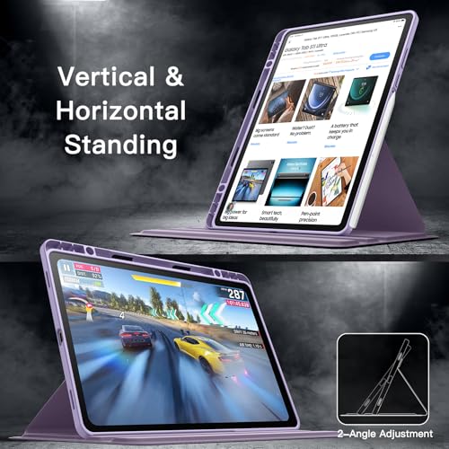 Image of JETech 360 Rotating Case for Samsung Galaxy Tab S11, Lavender