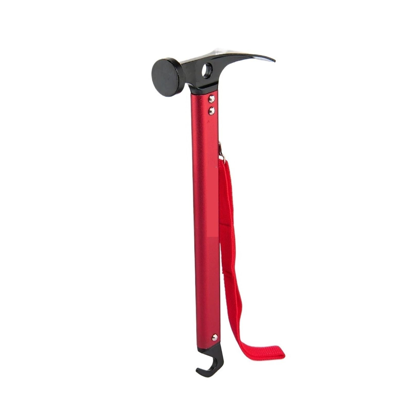martello Martello da campeggio Acciaio inossidabile Rame Picchetto for tenda da esterno Mazzuolo con estrattore for picchetto Grond Nail Alpinismo Escursionismo(A black)