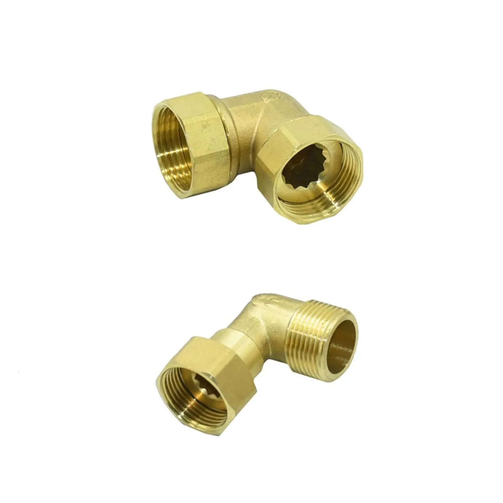1pcs Brass 3/4" 1" Male Female Thread Elbow Connector 90 Degrees Hose Fittings Tube connectors Rotate G3/4 G1 Water Joint