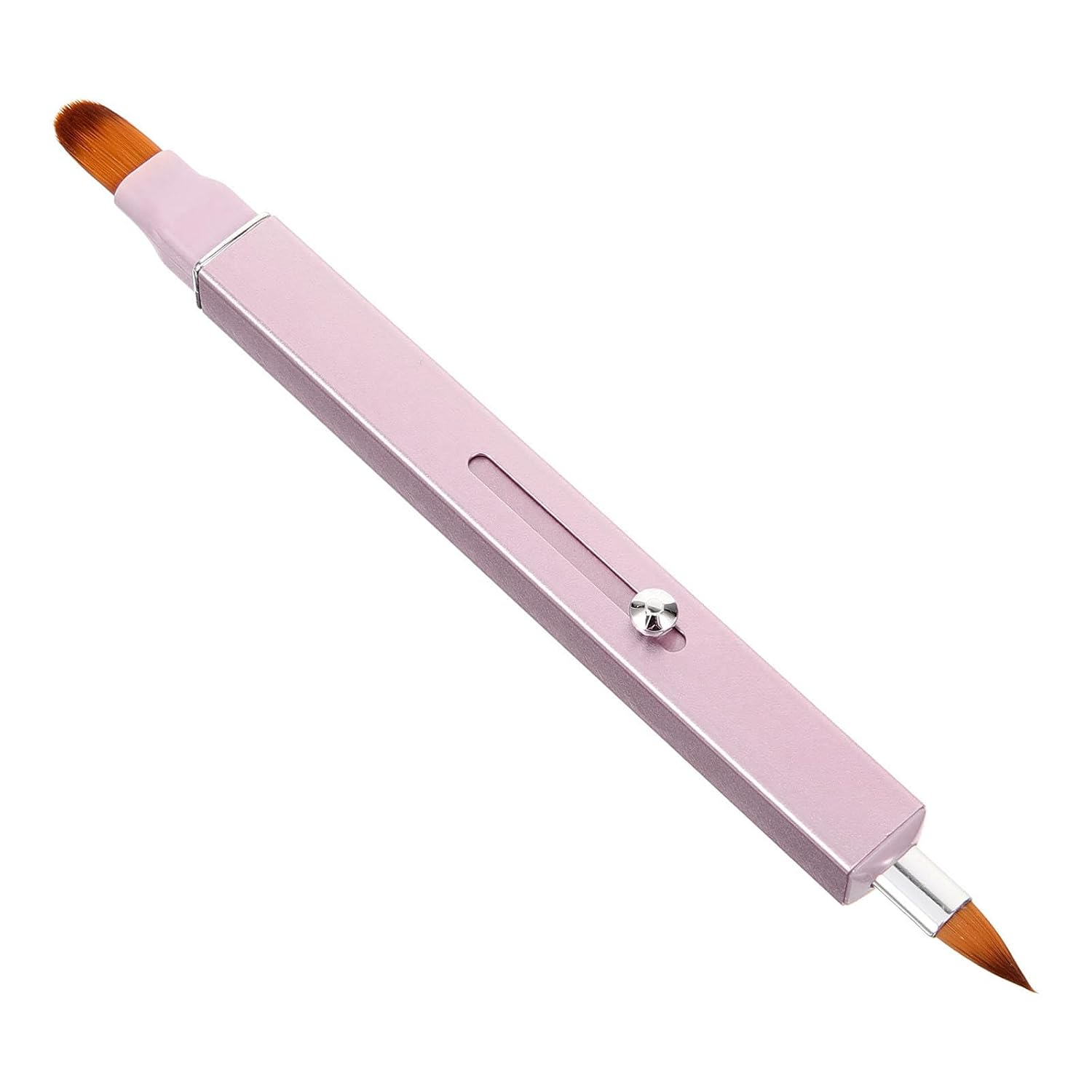Retractable Dual-ended Lipstick Brush Concealer Brush for Women Small Nylon Makeup Lip Gloss Applicator for Precise Lip Makeup