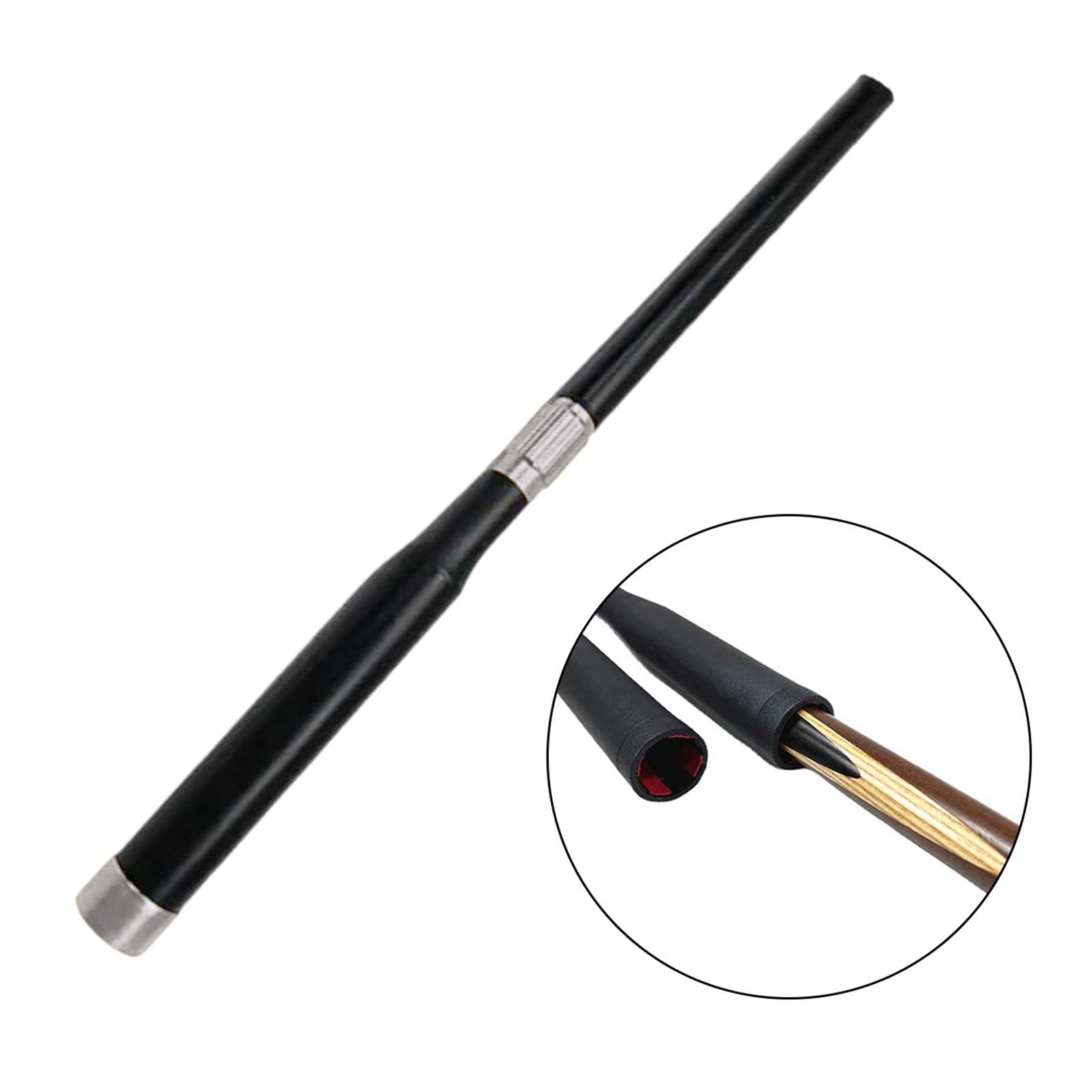 Pool Cue Extender con Estructura Telescópica Empuñadura Ergonómica Pieza de Repuesto para Palo de Pool Fácil de Usar Y Guardar Adecuado para Aficionad