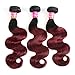 Brazilian Virgin Human Hair 3 Bundles Body Wave Unprocessed Hair Extensions Natural Color 6A Unprocessed Hair Weave Can Be Dyed and Bleached(20 20 20Inch)