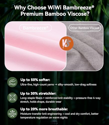 Image of WiWi Bamboo Viscose womens capri pants Wide Leg Pajama Super Soft Lounge knit Sleep shorts Cooling Pj Bottoms S-XXL