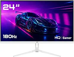 Monitor Gamer Branco 24" 1ms, 180Hz, IPS, AMD FreeSync, Full HD, HDMI, DP, Frameless HQ Premium HQW24IP18