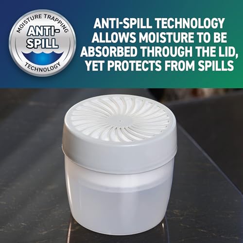 Image of Concrobium Moisture Grabbers Refillable Container, Fragrance Free, Moisture Absorber for Closets, Basements and Bathrooms, Helps Reduce Dampness and Musty Odors, Reusable Design