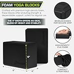 ProsourceFit Foam Yoga Blocks, High Density EVA Yoga Bricks 4”x 6” x 9” (Set of 2) - Image 3