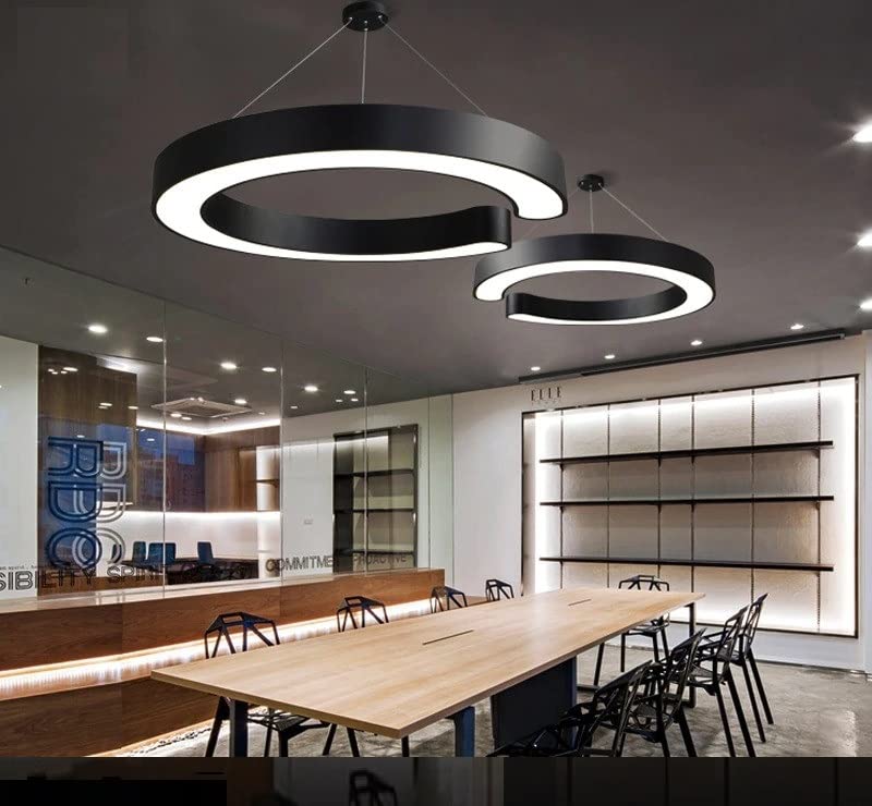 Tulsi Light Modern C-Shape LED Hanging Light | 45W Premium Warm White (3000K) Pendant Ceiling Lamp for Living Room, Bedroom, Dining Table, Restaurant & Office Decoration (Pack of 1) 3