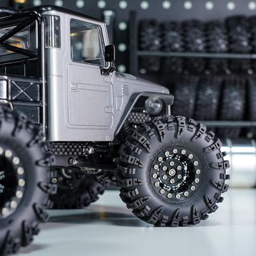 Image of INJORA 1.3 inch Aluminum Wheels and Swamp Claw Tires for 1 /18 1 /24 RC Upgrade
