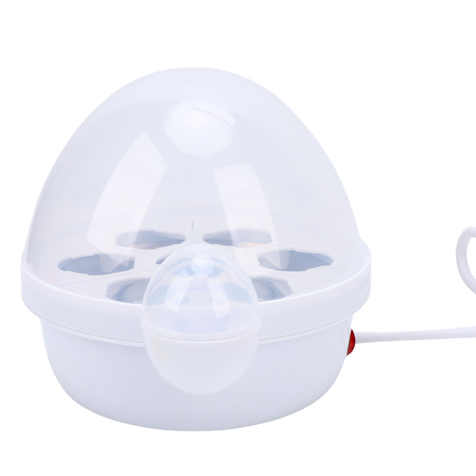 Omabeta Cuociuova Elettrico da 350 W Ideale per Bollire Rapidamente Uova in Camicia e Sode per la Domestica Capacità di 7 Uova Acciaio Inossidabile