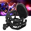 AMONIDA Adjustable Professional Microphone Shock Mount Filter for Neumann U87 Clear Voice Studio Recording Mic Holder Pack #3