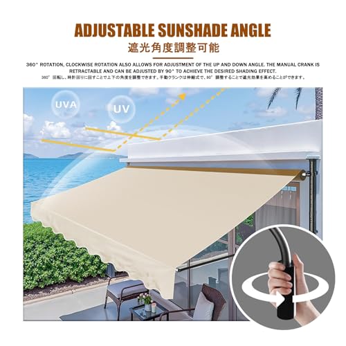 Stores de terrasse rétractables contre la pluie et le soleil de balcon - 7