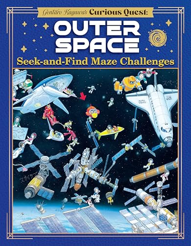 Gentaro Kagawa's Curious Quest: Outer Space Seek-and-Find Maze Challenges (Happy Fox Books) Activity Book for Kids Ages 8-12 - Puzzles with Hidden Objects, Riddles, Clues, and More