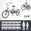Barbella Adult Folding Tricycles Folding Bikes, 7 Speed 20/24/26 Inch 3 Wheel Adult Trikes Cruiser Bike with Large Basket, Foldable Tricycle for Adults, Women, Men, Seniors #2