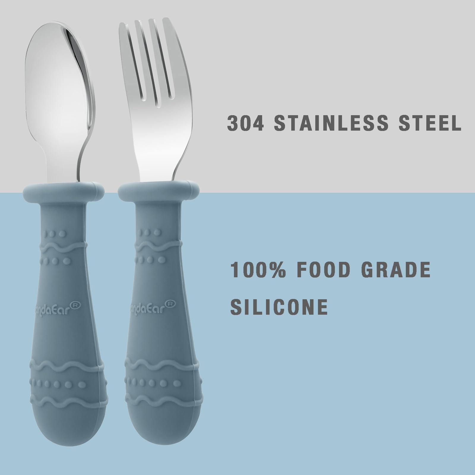 PandaEar Lot De 6 Fourchettes Pour Bébé | Pointes En Acier Inoxydable