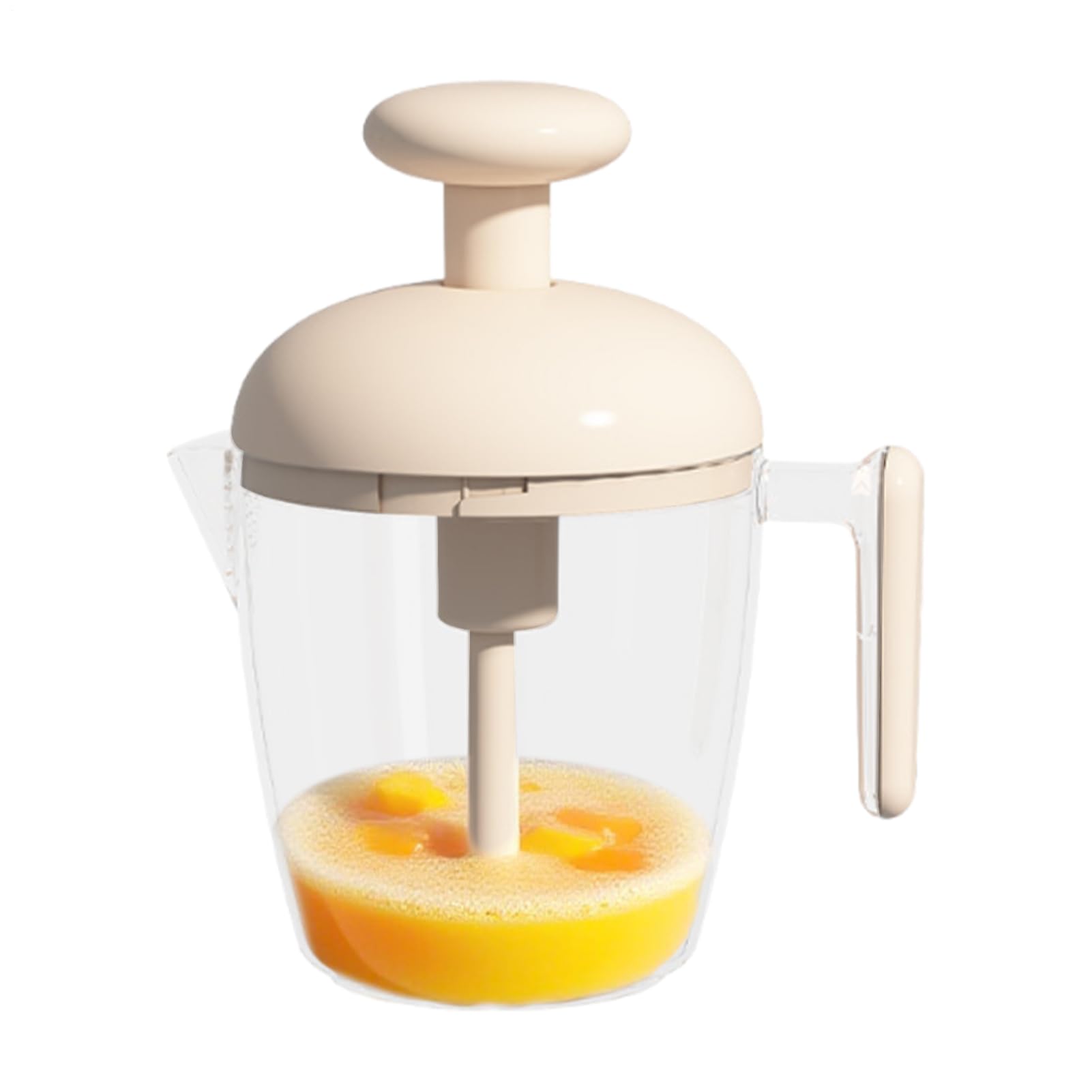 Tazza Mescolauova | Ad Azione Manuale Frullatore per Uova,550ml Preparazione Alimenti Frullatore, Utensile da Cucina per Bevande Crema Pastella Frullati Burro,Attrezzatura da Cucina Antigoccia