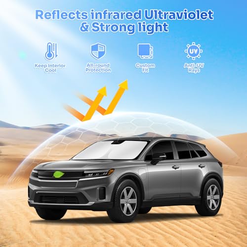 Image of Canvcle Sunshades for 2024-2025 2026 Honda Prologue Accessories Windshield Sun Shade Side Rear Window Shade Cover Sun Visor Shield Privacy Protection for Camping Keep Vehicle Cool Black 8PCS