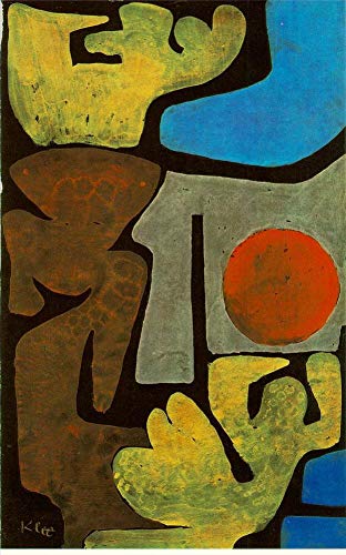 Peinture à l'huile Paul Klee Parc des Idoles 1939 fait main par des professeurs d'art