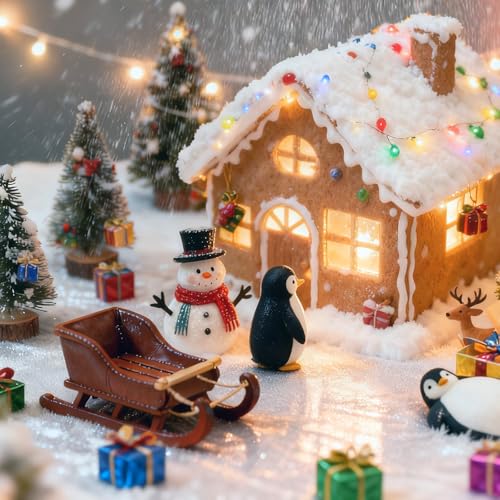 CPKONUUIP 2PCS Schneedecke Deko Weihnachten, Kunstschnee Deko, 80cm x 300cm Weihnachten Kunstschnee, Schneedecke Watte Deko Weihnachten für Weihnachtsbaum Winterlandschaft Deco Feiertags Deko