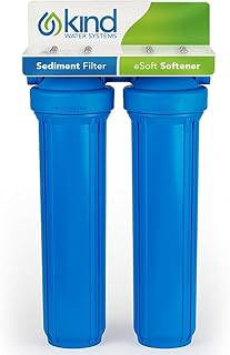 Whole House Salt Free Water Softener Alternative - Filters Dirt, Sand, and Debris - Protects Plumbing and Appliances from Hard Water Scale - Easy Installation - Zero Water Waste