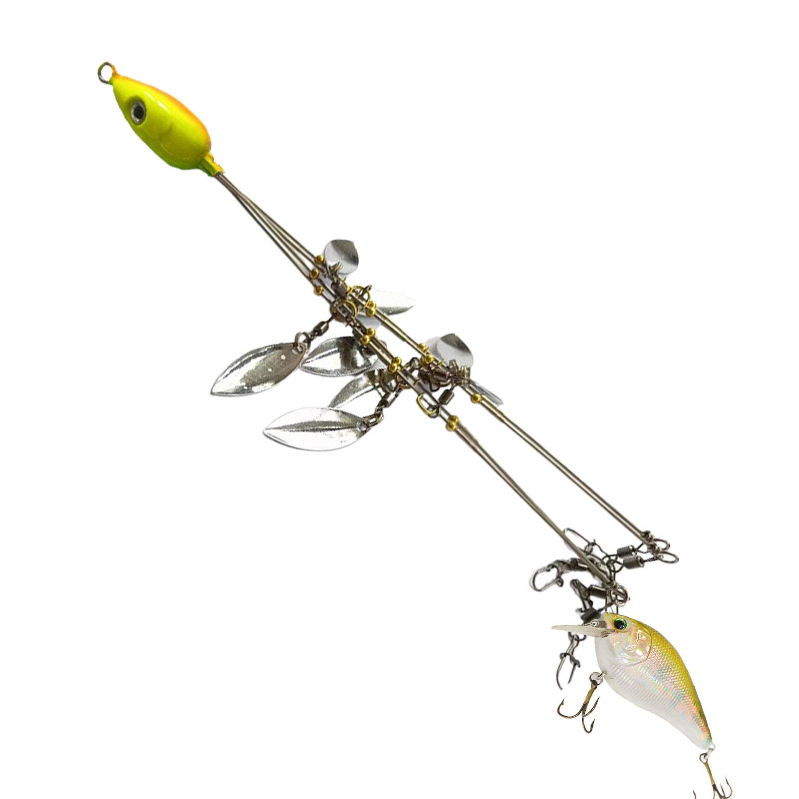 Leurres De Pêche Parapluie Alabama 5 Bras - Pour Bar Et Poissons Carnassiers - Eau Douce Et Eau Salée
