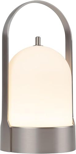 Miniatura 9 de Tubicen Lámpara de mesa LED portátil para exteriores, impermeable, 4000 mAh, funciona con pilas, lámpara de mesa inalámbrica recargable, táctil de 4