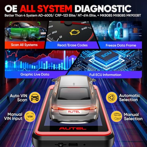 image for Autel MaxiDiag MD909 PRO Scanner, 2025 MD909PRO Bluetooth All System D