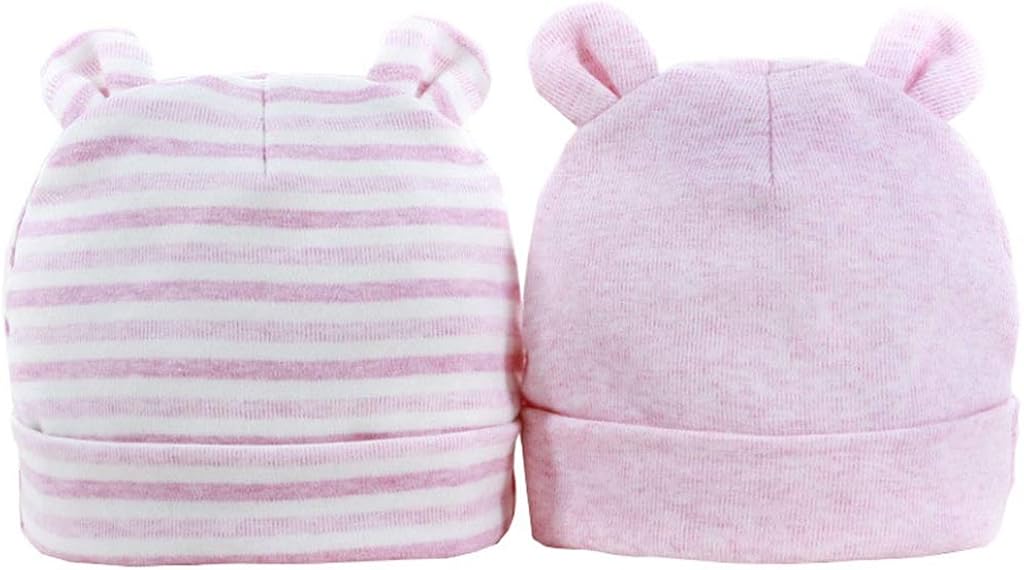 Hstyle Cappellini per Neonati,Berretto Beanie Neonato Cappello,0-6 Mesi  Confezione da 2 Prima infanzia Abbigliamento e scarpine  outlookplanningdevelopment.com.au