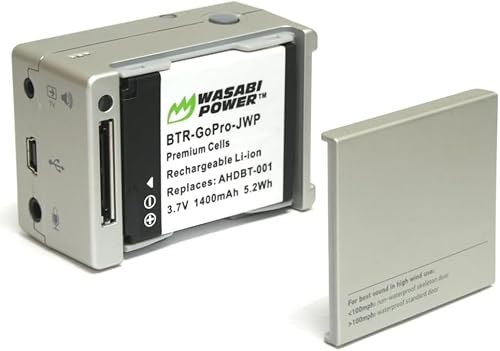 Miniatura 3 de Wasabi Power Batería para GoPro HD HERO2, GoPro Original HD HERO y GoPro AHDBT-001, AHDBT-002